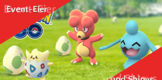 Bestätigte Pokémon aus den 2km-Event-Eiern und neue Shinys