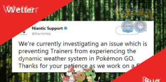 Bug – Wetter verschwindet