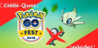 Celebi-Quest nachträglich geändert!