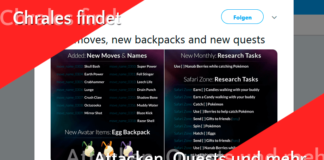 Chrales findet neue Quests, Rucksäcke und Attacken!