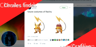 Chrales findet neue Raichu Grafiken