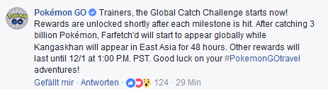 Das nächste Event steht fest - Der globale Fangwettbewerb 2