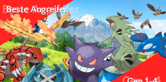 Die stärksten Angreifer inkl. Sinnoh-Pokémon