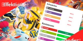 Effektivität in Pokémon GO geändert!