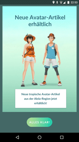 Es wird tropisch in Pokémon GO! Neue Outfits für den Avatar 1