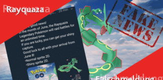 Falschmeldung: Rayquazas Rückkehr