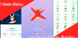 Fehlinformation! Kein shiny Alola-Raichu!