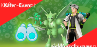 Feldforschungen im Käfer-Event mit shiny Sichlor!