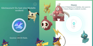 Generation 3 Medaille, Mimigma-Hut und Shinys!