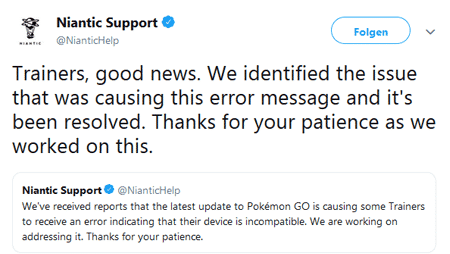 Große Probleme mit Pokémon GO Version 0.135.0 2