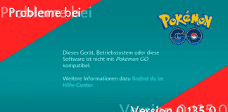 Große Probleme mit Pokémon GO Version 0.135.0