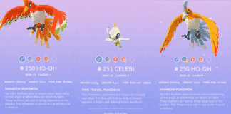 Ho-Oh und Celebi nun im Spiel gefunden