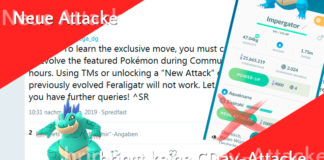 Keine Community Day Attacke durch Zukauf!