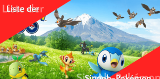 Liste der aktuell verfügbaren Sinnoh-Pokémon