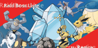Liste der aktuellen Raidbosse ab 22. Juni 2018