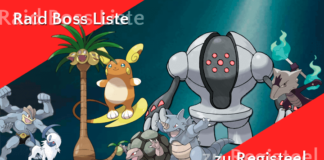 Liste der Raibosse vom 20. Juli bis 16. August 2018