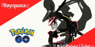 Liste der Raidbosse ab 1. August 2019 – Rayquaza