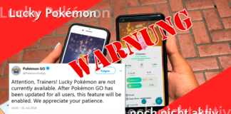 Lucky Pokémon sind noch nicht live in Pokémon GO!