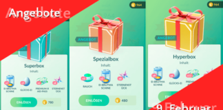 Neue Angebote im Shop – 9. Februar 2018
