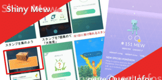 Neue Infos zu Quests und Shiny Mew