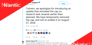 Niantic entschuldigt sich für verlorene Quest-Pokémon!