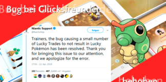 Niantic gibt Entwarnung – Bug bei Glückstausch behoben!