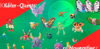 Ninjatom und shiny Raupy im November!