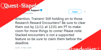 Quest-Limit wird erneut aktiviert!