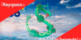Rayquaza Raid-Wochenende am 27. und 28. März Rayquaza