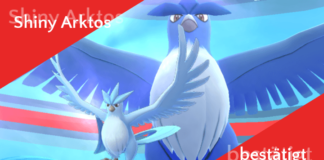 Shiny Arktos als globale Belohnung der Safari Zone