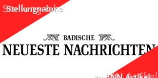 Stellungnahme zum Beitrag der Badischen Neuesten Nachrichten
