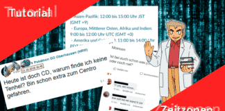 Tutorial – Zeitzonen und Community Day Zeiten