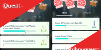 Welche Quest in Pokémon GO gibt welche Belohnung?