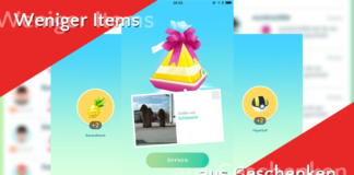 Weniger Items aus Geschenken!