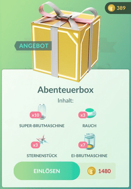 Angebote im Pok&eacute;mon GO Shop ab 6. M&auml;rz 3