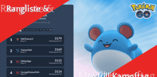 Weltweite Rangliste der GO Battle League + Marill Kampftag GO Battle League Rangliste Kampftag