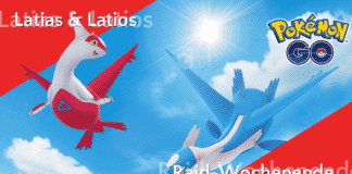 Latias und Latios Raid-Wochenende Latias