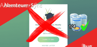 1/4 Brütdistanz wegen Fehler bei Abenteuer-Sync Abenteuer-Sync