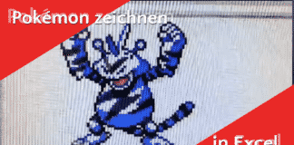 Dieser Künstler zeichnet Pokémon mit Excel Excel