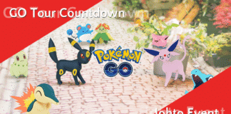 Countdown zur Pokémon GO Tour – Johto-Event Countdown