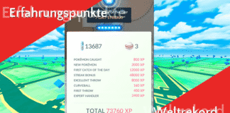 Weltrekord – 73760 Erfahrungspunkte mit einem Pokémon Erfahrungspunkte