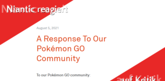 Niantic reagiert auf Kritik der Community Kritik