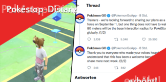 Niantic lenkt ein – Interaktionsradius auf 80m erhöht! Interaktionsradius