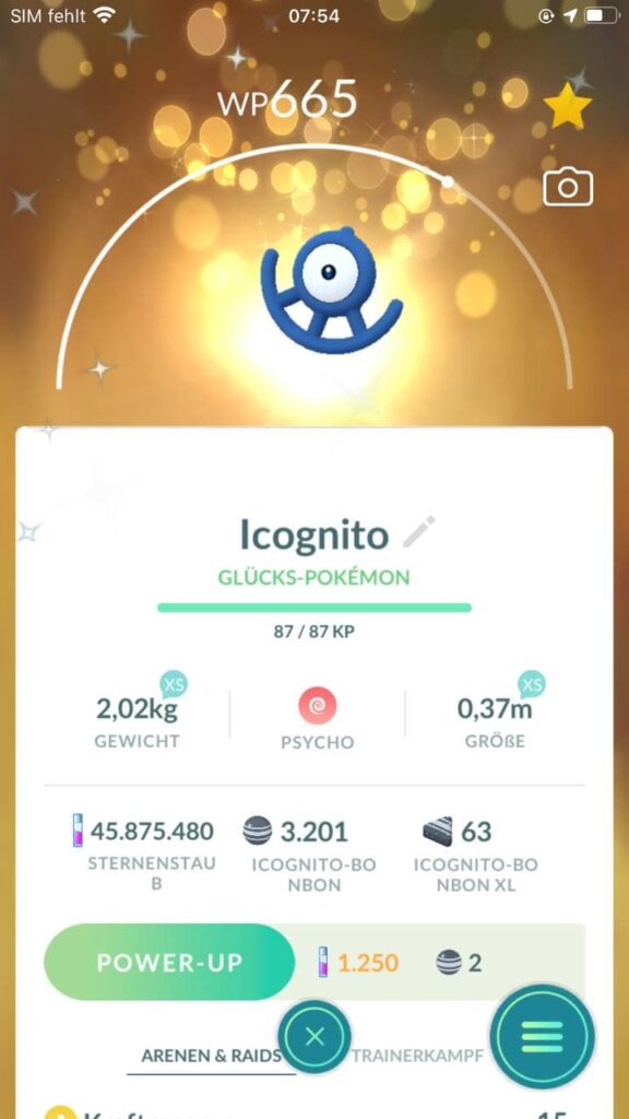 Niantic deaktiviert shiny Icognito 1