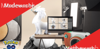 AR-Foto-Wettbewerb zur Modewoche 2021 #PokemonGOFashionWeek Modewoche