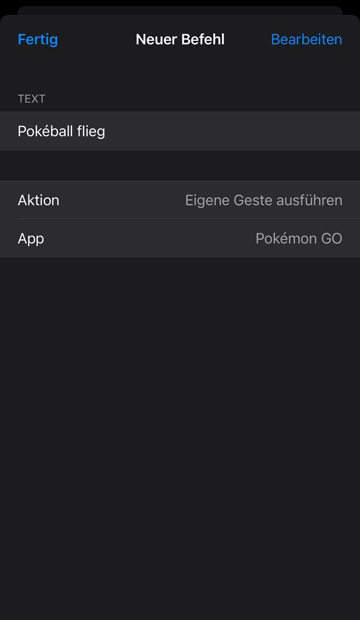 Spieler fängt Pokémon durch Sprachsteuerung 5
