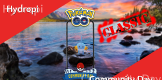 Hydropi Community Day Classic am 10. April Community Day