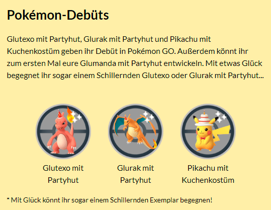 Jubiläums-Event - 6 Jahre Pokémon GO + Ultra Bonus 1
