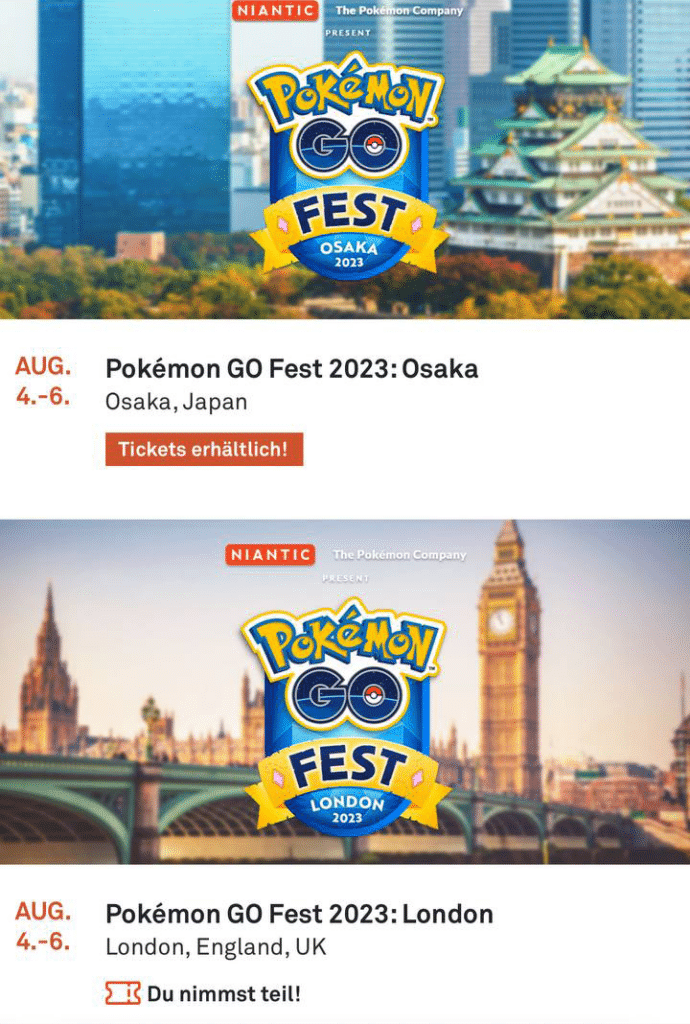 Pokémon GO Fest 2023 Termine & erste Details 3